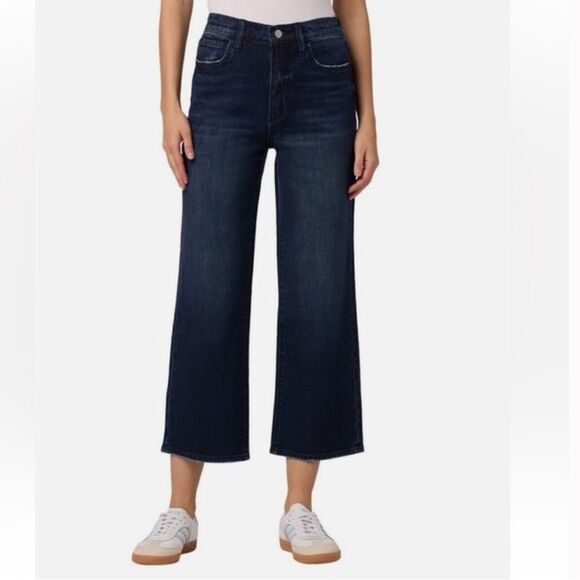 Joe's Jeans Simone Dark Blue Straight high-rise Cropped Denim size 30 - Picture 1 of 9